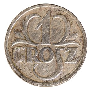 1 penny 1928, Second Republic of Poland 1923-1929