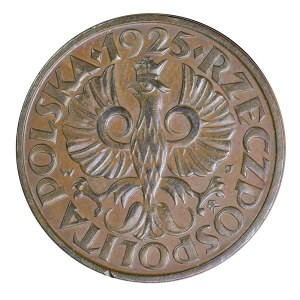 2 pennies 1925, Second Polish Republic 1923-1929