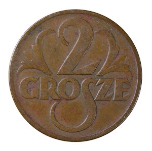 2 pennies 1939, the Second Polish Republic 1923-1929
