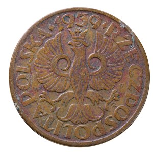 2 pennies 1939, the Second Polish Republic 1923-1929