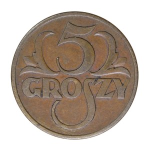 5 groszy 1936 r., II Rzeczpospolita Polska 1923-1929