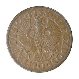 5 pennies 1938, Second Polish Republic 1923-1929