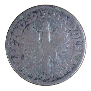 2 złote 1924 r., róg - pochodnia, II Rzeczpospolita Polska 1923-1929
