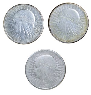 Set of 2 gold, Second Polish Republic 1923-1929