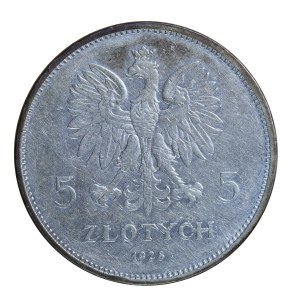5 złotych 1928 r., bez znaku, Nike, II Rzeczpospolita Polska 1923-1929