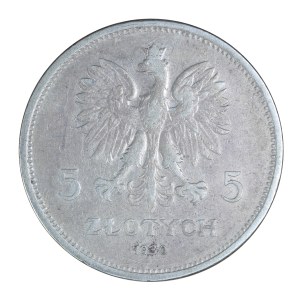 5 gold 1930, banner, Second Republic of Poland 1923-1929