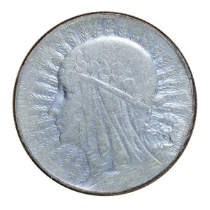 5 zloty 1932, with sign, woman's head, Second Polish Republic 1923-1929