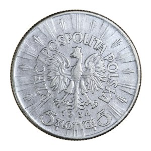 5 zloty, Pilsudski, Second Polish Republic 1923-1929