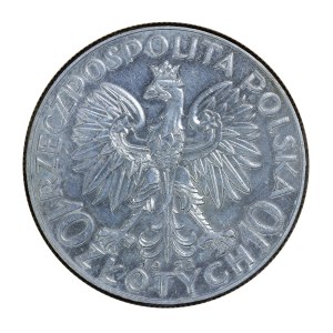 10 zloty, 1932 with sign, woman's head, Second Polish Republic 1923-1929