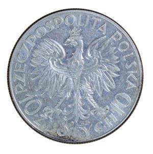 10 gold 1933, head of a woman, Second Polish Republic 1923-1929