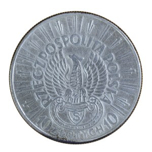 10 gold 1934, Pilsudski, shooting eagle, Second Polish Republic 1923-1929