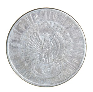 10 gold 1934, Pilsudski, shooting eagle, Second Polish Republic 1923-1929