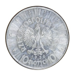 10 gold 1936 Pilsudski, Second Polish Republic 1923-1929