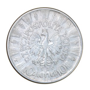 10 gold 1936 Pilsudski, Second Polish Republic 1923-1929