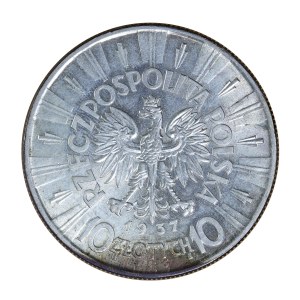10 gold 1937, Pilsudski, Second Polish Republic 1923-1929