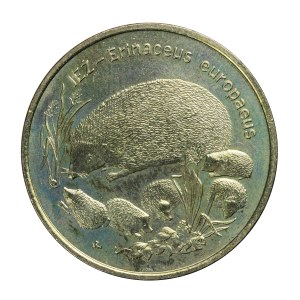 2 złote 1996 r., jeż