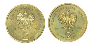 Set of 2 pcs. 2 gold, 1996, Henryk Sienkiewicz