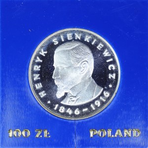 100 złotych 1977 r., Henryk Sienkiewicz, moneta kolekcjonerska