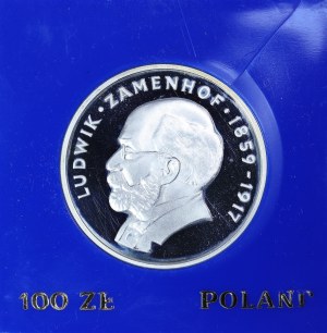 100 zloty 1979 Ludwik Zamenhof collector coin
