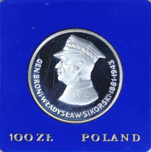 100 gold 1981, Wladyslaw Sikorski, collector coin