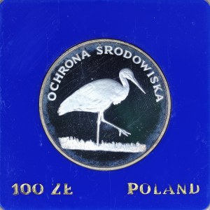 100 gold 1982, stork, collector coin