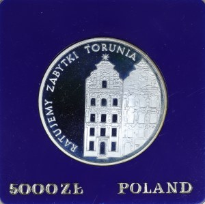 5000 zloty 1989, Torun, collector coin