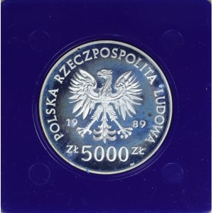 5000 złotych 1989 r., Toruń, moneta kolekcjonerska
