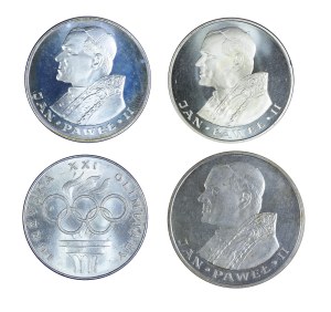 Set of 4 circulating silver coins