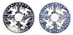 Set of 2 pcs. 10 gold 2000. - great jubilee