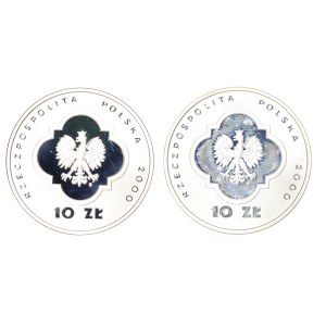 Zestaw 2 szt. 10 złotych 2000 r. - wielki jubileusz