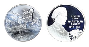 Set of 2 pcs. 10 gold 2002 and 2003.