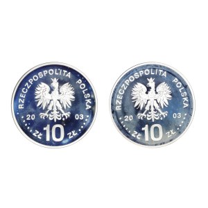 Zestaw 2 szt. 10 złotych 2003 r., Stanisław Leszczyński