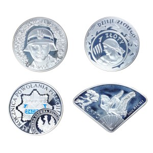 Zestaw 4 szt. 10 złotych 2004 i 2005 r.