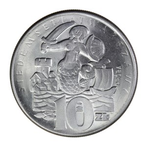 10 złotych 1965 r., 700 lat Warszawy - próba