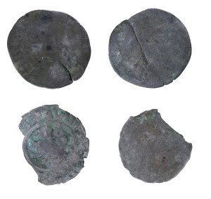 A set of one-sided Czech halers,