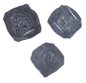 Set of 3 fenigs 15th century, Germany, Austria