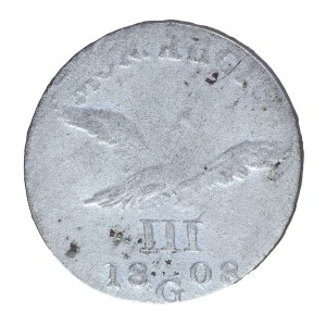 3 krajcars 1808. G - Klodzko, Prussia