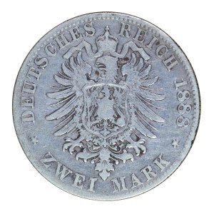 2 marki 1888 r., Hamburg