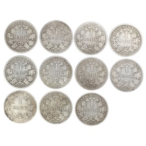 Zestaw 11 szt. 1 marka Deutsches Reich