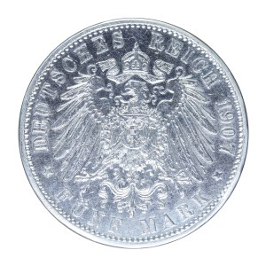 5 marks 1907, Baden