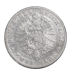 2 marki 1876 r., Bawaria
