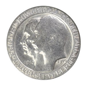 3 marks 1910, Prussia, University of Berlin