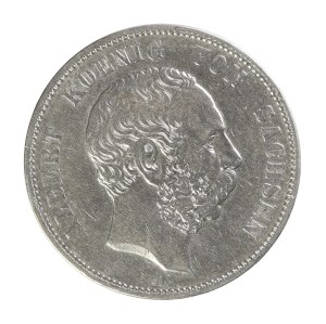 5 marks 1875, Saxony