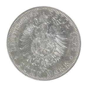 5 marks 1875, Saxony