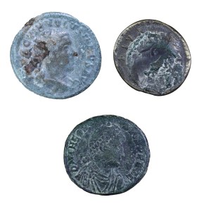 Set of 3pc coins of the Roman Empire