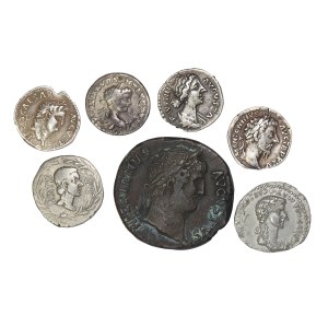 Zestaw 7 szt. kopii (muzealnych) z XIX w., Cesarstwo Rzymskie