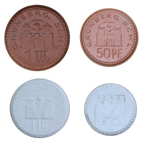 Set of 4 replacement coins, Zielona Gora