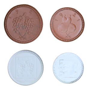 Set of 4 replacement coins, Zielona Gora