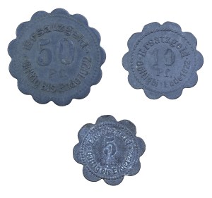 Set of 3 pieces of 1920 replacement coins, Szczecin