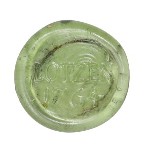 Dominal glass token, Lotzen 1764.